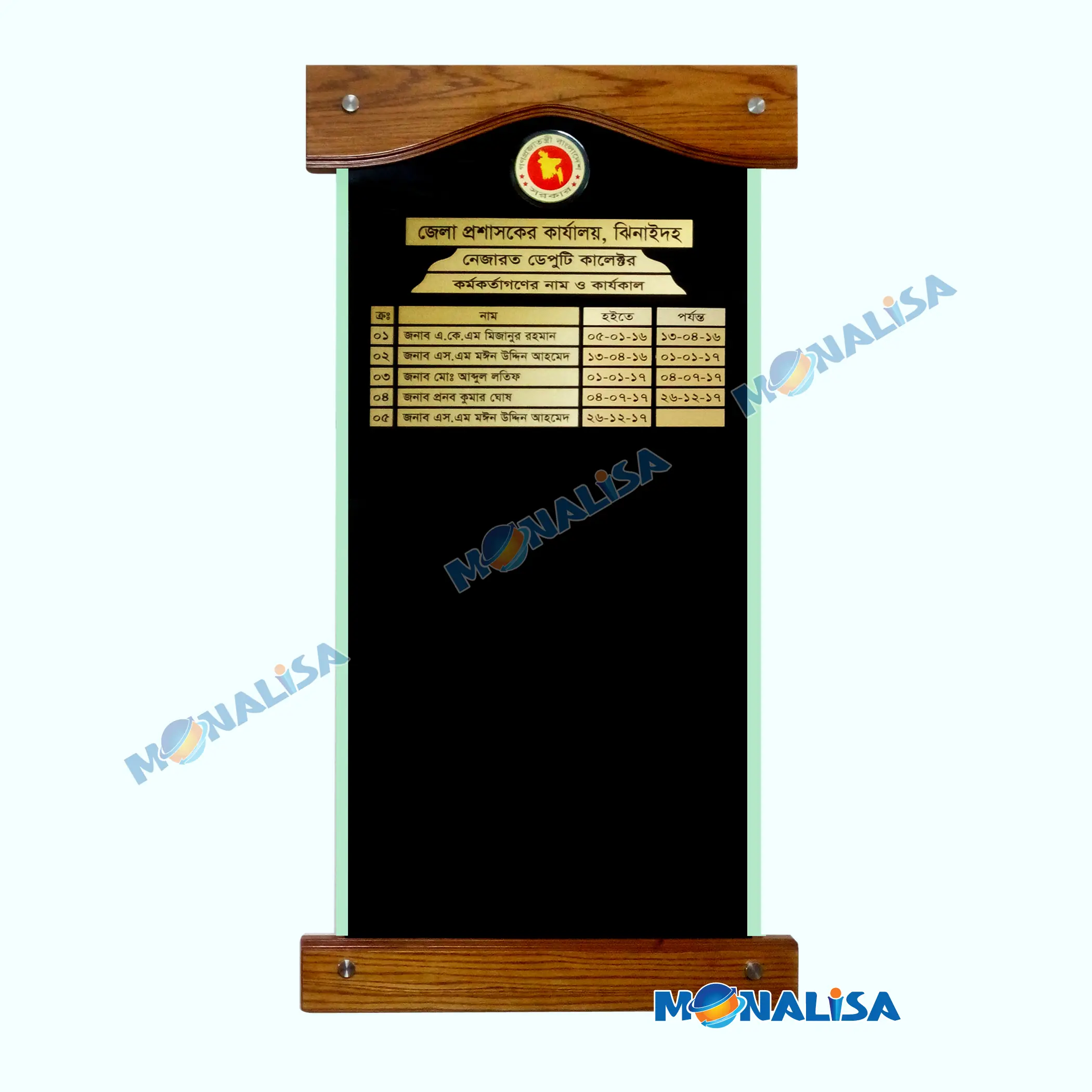 Glass honorarium board 03